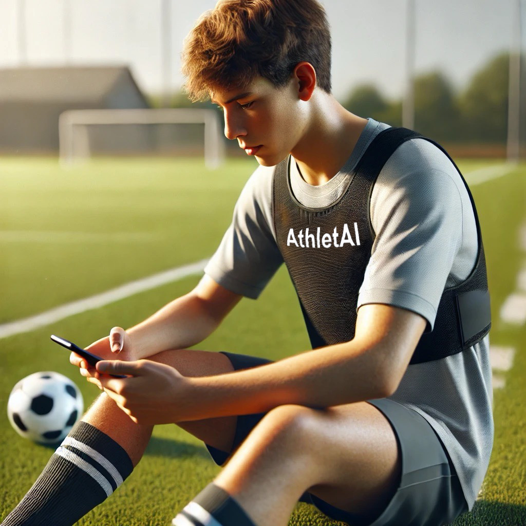 Athlete with Phone